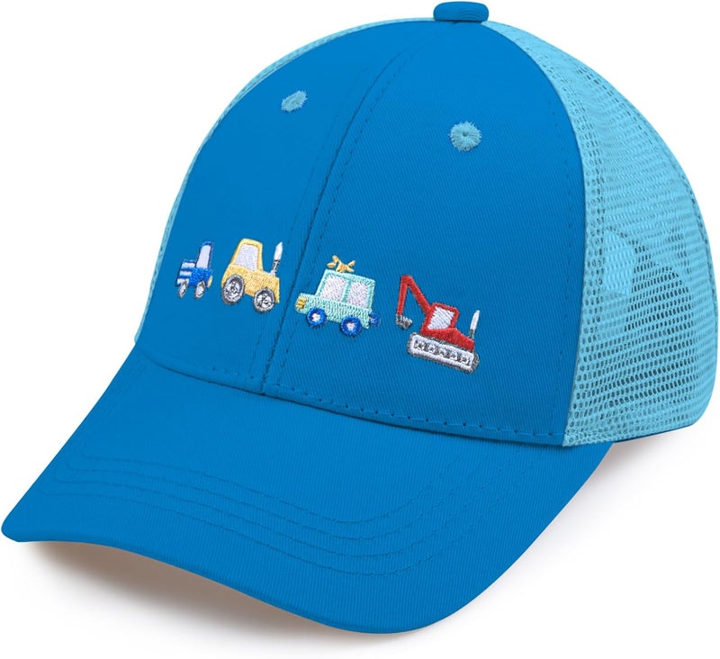 EDCYF Kids Boys Girls Embroidered Baseball Caps Baby Sun hat Toddler Dinosaur Trucker Hats Summer Hats（3-8years - Image 1